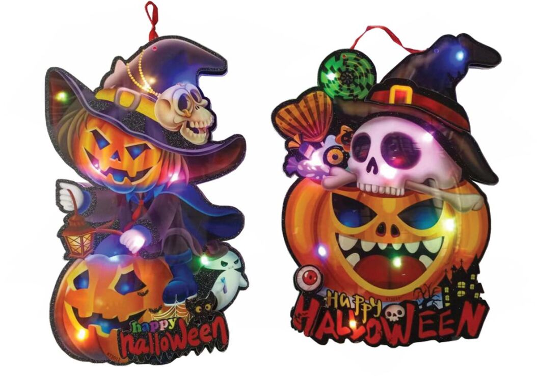 Ταμπλό Halloween Με Φως 34x24cm-2 Σχέδια-1Τμχ (Α7011) (0)