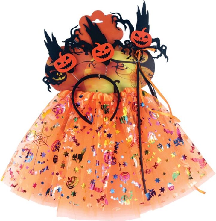 Σετ Halloween Φούστα Στέκα Ραβδί (Α5485) (0)