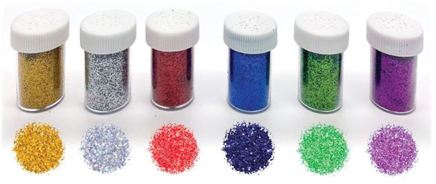 Glitter Σκόνη 6 Χρώματα 10gr.-1Τμχ (Σ25200) (0)