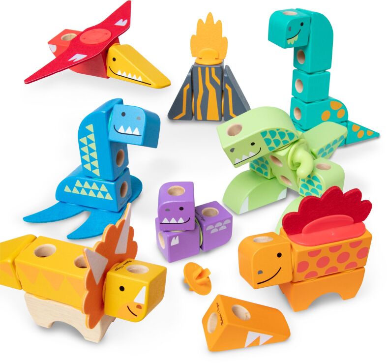 Melissa & Doug Blockables Σετ Δεινόσαυροι (6074524) (2)