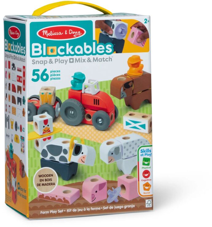 Melissa & Doug Blockables Σετ Φάρμας (6074894) (0)
