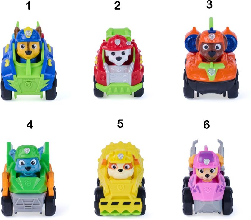 Paw Patrol Dino Movie Pup Squad Οχήματα-6 Σχέδια (6076062) (1)