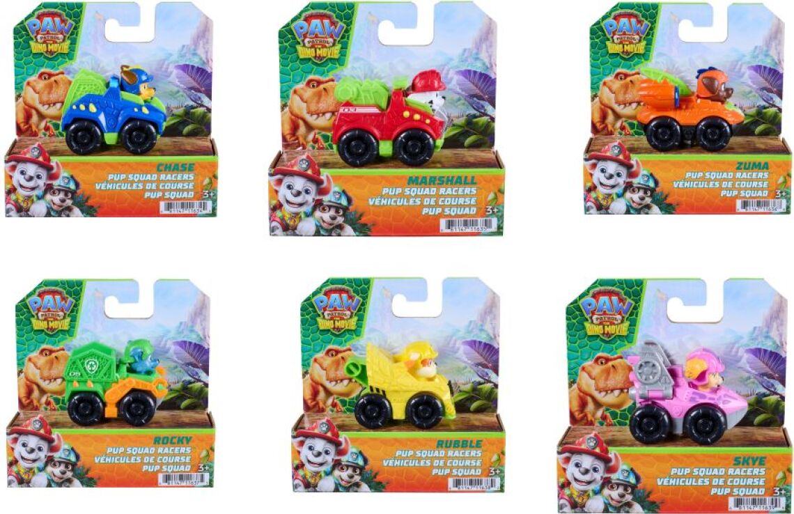 Paw Patrol Dino Movie Pup Squad Οχήματα-6 Σχέδια (6076062) (2)