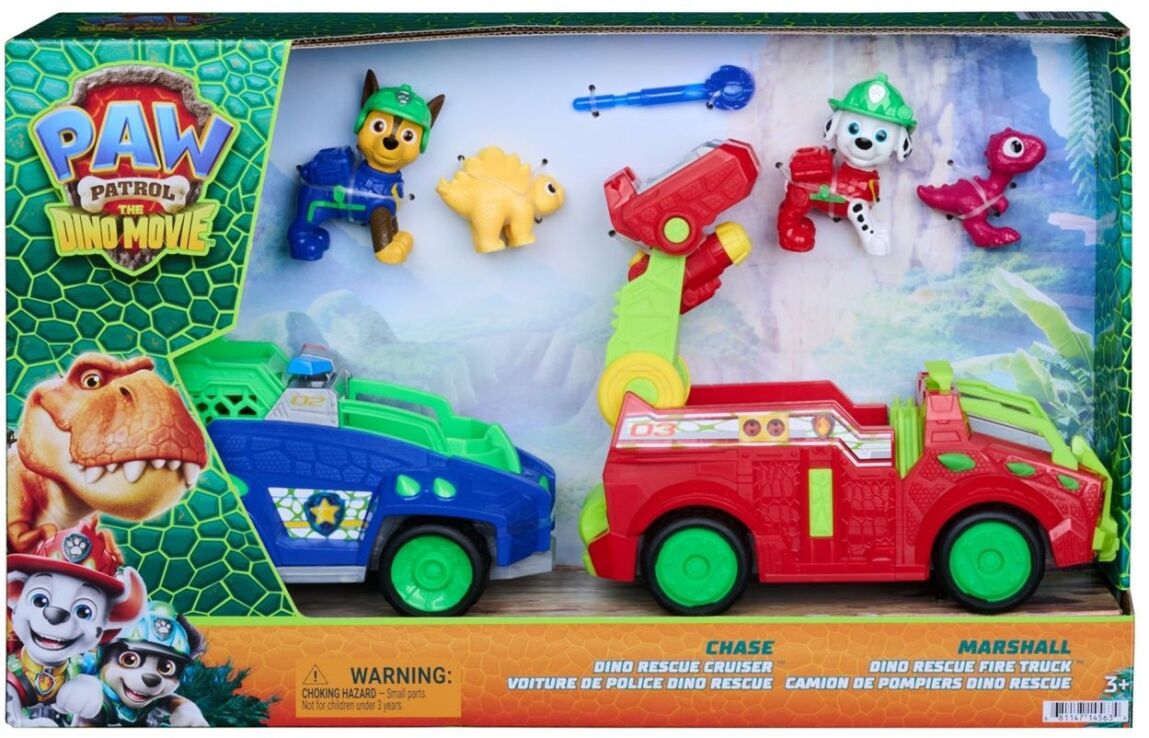 Paw Patrol Dino Movie Οχήματα 2Τμχ. (6077676) (1)