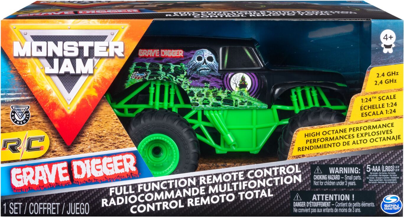 Monster Jam Τηλεκατευθυνόμενο Grave Digger 1:24 (6044955) (1)