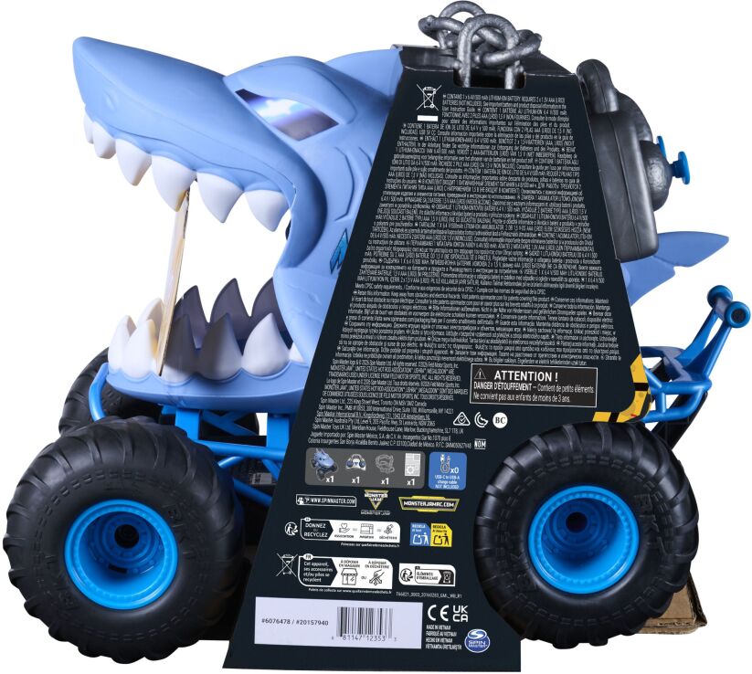 Monster Jam Τηλεκατευθυνόμενο Chomping Megalodon 1:15 (6077795) (6)