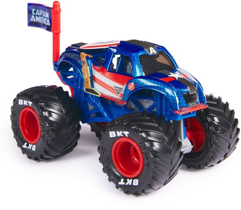 Monster Jam Όχημα 1:4 Marvel-5 Σχέδια-1Τμχ (6069960) (4)