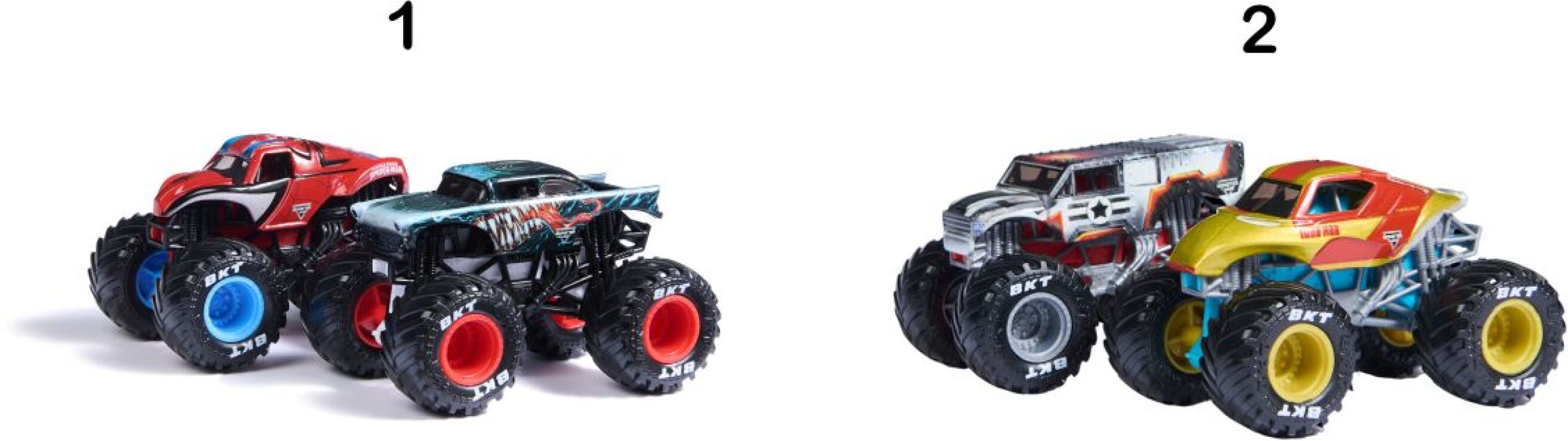 Monster Jam Όχημα 1:64 Marvel 2Τμχ-2 Σχέδια (6070555) (1)