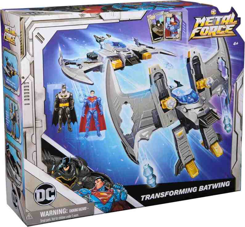 DC Metal Force Transforming Batwing & 2 Φιγούρες 10cm (6070889) (1)