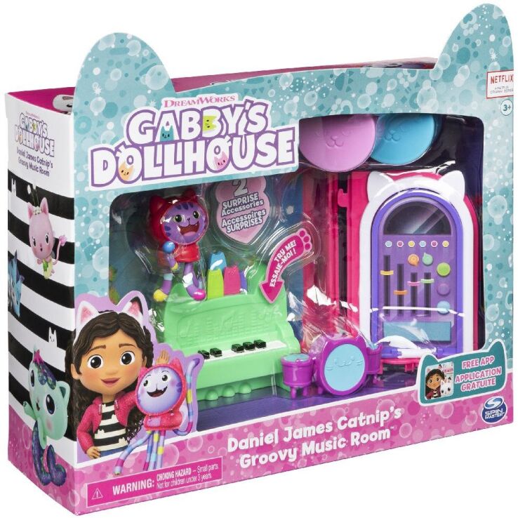 Gabby's Dollhouse Mini Σετ Δωμάτια-Δωμάτιο Μουσικής (6065830) (1)