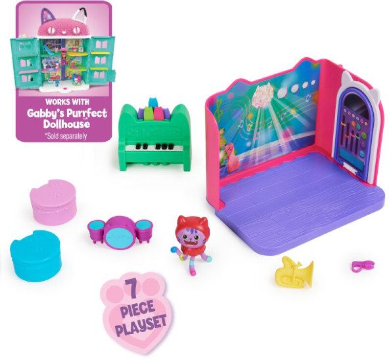 Gabby's Dollhouse Mini Σετ Δωμάτια-Δωμάτιο Μουσικής (6065830) (5)