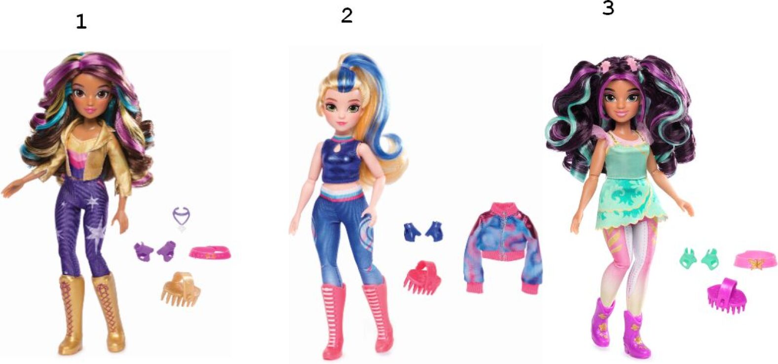 Unicorn Academy Κούκλα-3 Σχέδια (6071155) (1)