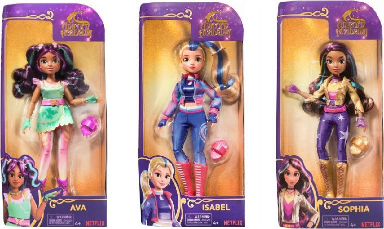 Unicorn Academy Κούκλα-3 Σχέδια (6071155) (2)