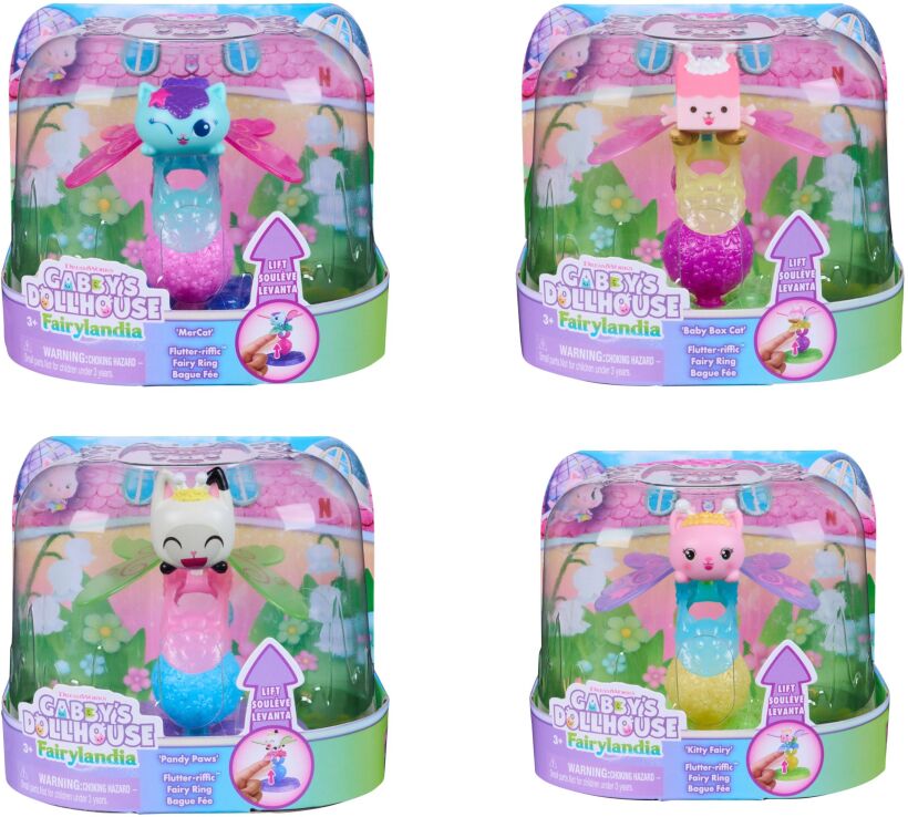 Gabby's Dollhouse Fairylandia Νεραϊδένια Δαχτυλίδια-4 Σχέδια (6075679) (2)