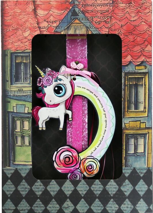 Λαμπάδα Μονόκερος Rainbow Λουλούδια (LA23018B) (1)