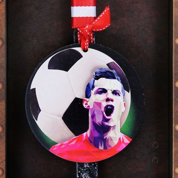 Λαμπάδα Μπάλα Ποδοσφαίρου Κόκκινη (LA23040A) (2)