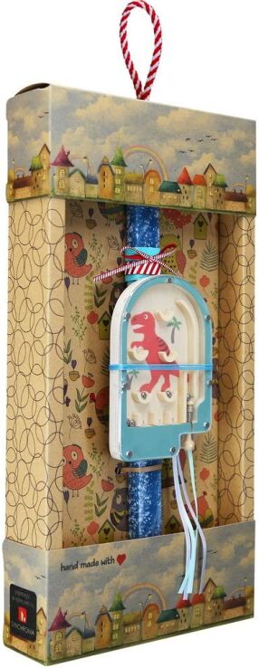 Λαμπάδα Φλίπερ Μίνι Δεινόσαυρος Πορτοκαλί (LA25009C) (1)