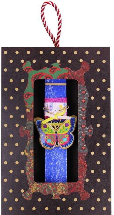 Λαμπάδα Πεταλούδα Φλοράλ-Μπλε (LA26005D) (0)