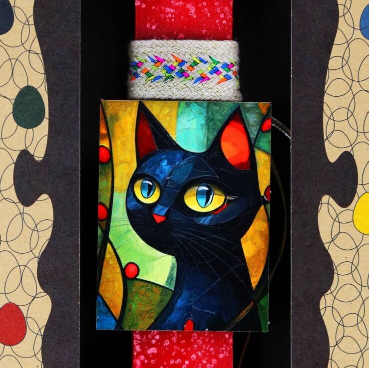 Λαμπάδα Μαγνητάκι Pet Γάτα Πρόσωπο (LA26031C) (1)