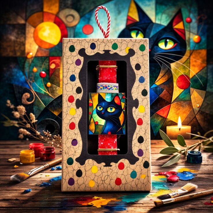 Λαμπάδα Μαγνητάκι Pet Γάτα Πρόσωπο (LA26031C) (2)