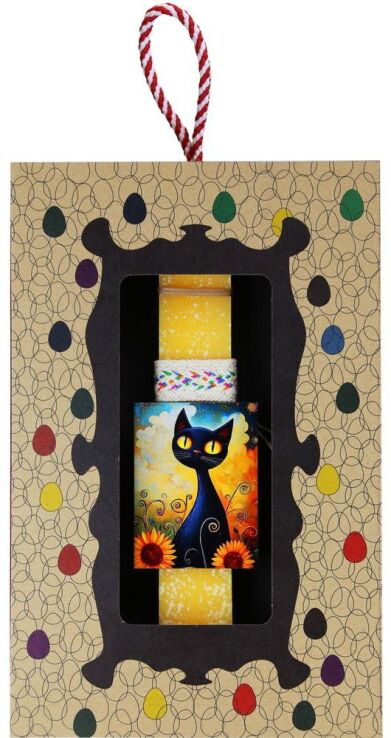 Λαμπάδα Μαγνητάκι Pet Γάτα Με Ηλιοτρόπια (LA26031D) (0)