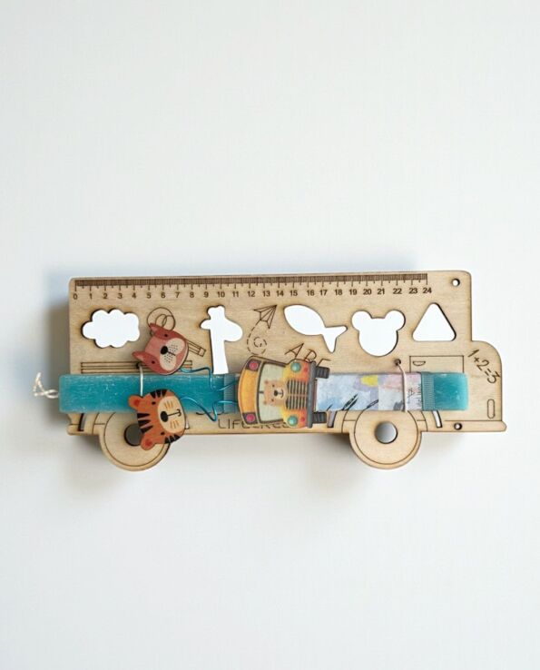 Λαμπάδα Lifelikes Χάρακας Σχολικό Stencil (04.21.00.000.7235) (0)