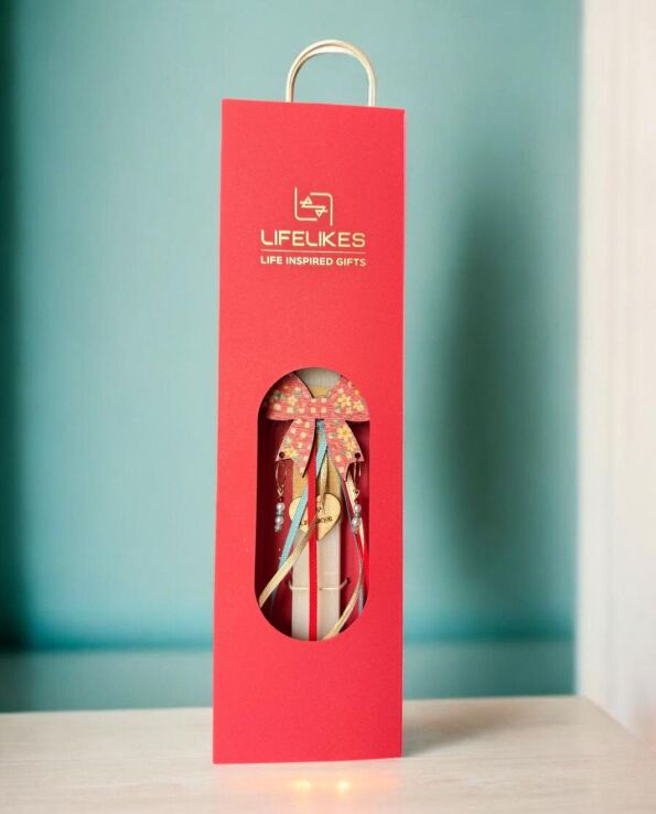 Λαμπάδα Lifelikes ΜΜ Φιογκάκι Σκουλαρίκια Κόκκινο Κουτί (04.21.00.000.7309) (0)