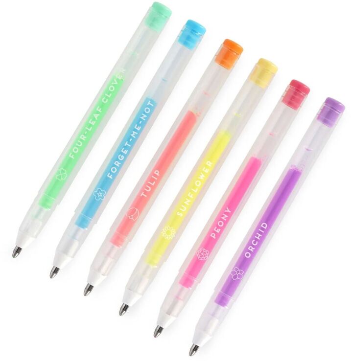 Legami Set Of 6 Mini Gel Pens-Spring Is In The Air-Pastel Colours (PGP0001) (1)