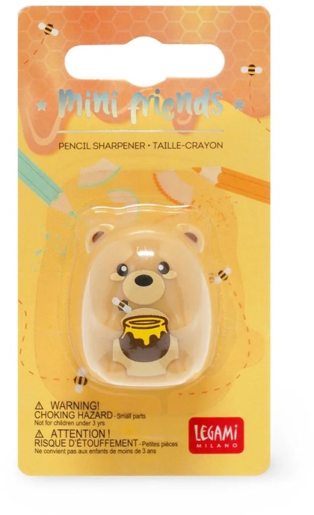 Legami Pencil Sharpener-Mini Friends-Teddy Bear (CSH0002) (1)