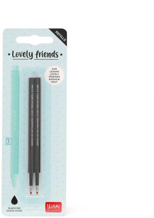 Legami Refills Gel Pen Lovely Friends-Lovely Friends Refill Set-Black (REFCPP0001) (0)