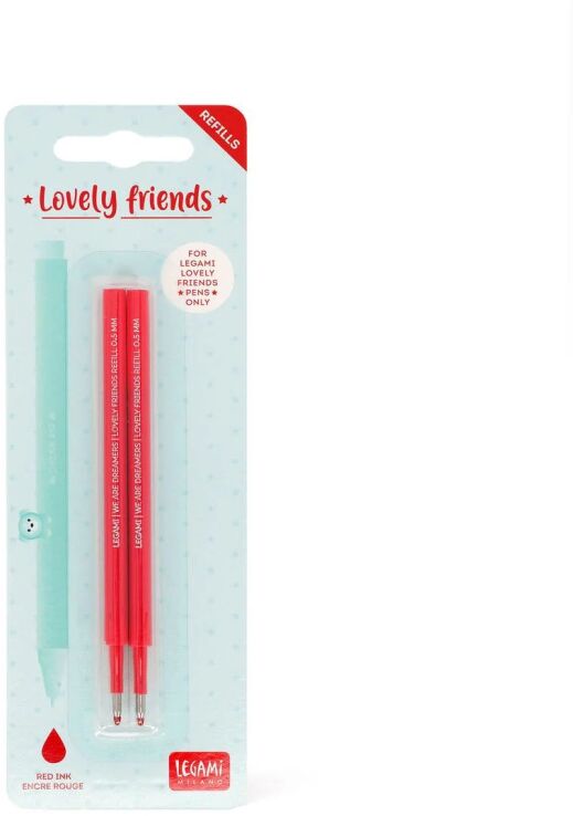 Legami Refills Gel Pen Lovely Friends-Lovely Friends Refill Set-Red (REFCPP0003) (0)