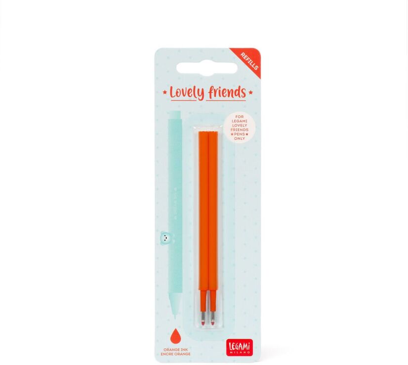 Legami Refills Gel Pen Lovely Friends-Lovely Friends Refill Set-Orange (REFCPP0010) (0)