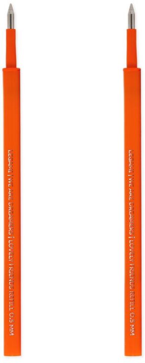 Legami Refills Gel Pen Lovely Friends-Lovely Friends Refill Set-Orange (REFCPP0010) (1)