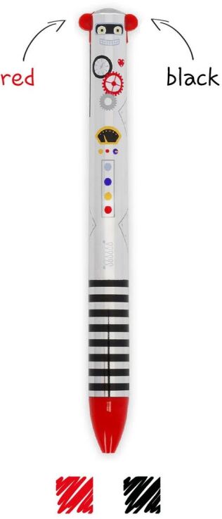 Legami Click & Clack Two Color Ballpoint Pen-Robot (CLICK0029) (0)