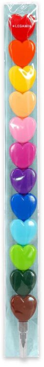 Legami 12 Stackable Crayons-Dream In Colour-Heart (STC0001) (1)