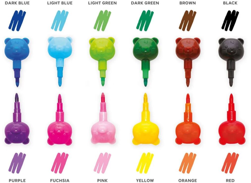 Legami Κηρομπογιές 12 Σε 1-Dream In Colour-Teddy Bear (STC0002) (2)