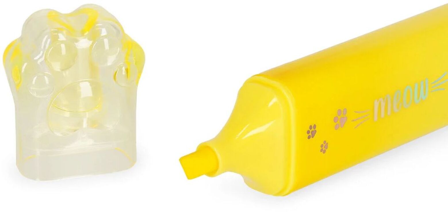 Legami Μαρκαδόρος Υπογράμμισης-Meow Highlighters-Yellow (MHB0003) (1)