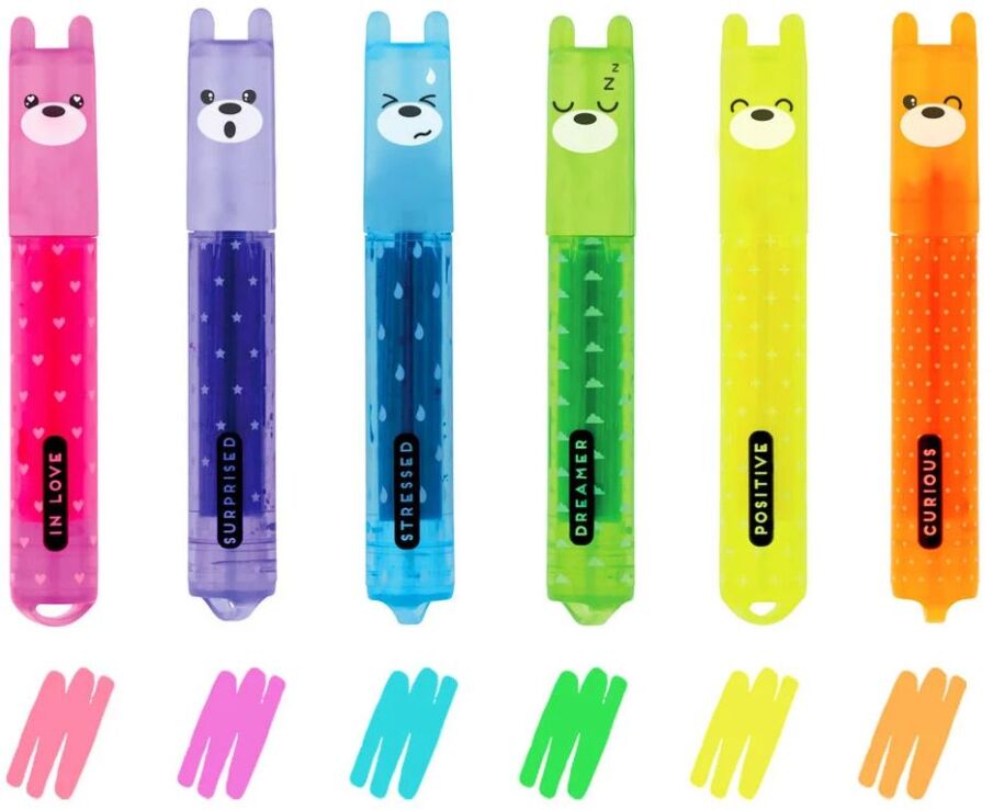Legami Mini Highlighters-Teddy's Mood (MH0003) (0)