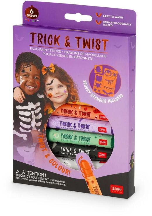 Legami Halloween Σετ 6 Στικ Face Paint-Trick & Twist (FPS0001) (1)