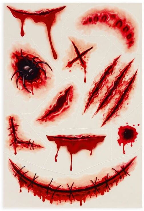 Legami Halloween Τατουάζ-Creepy Tattoos-Scar (SFT0001) (1)
