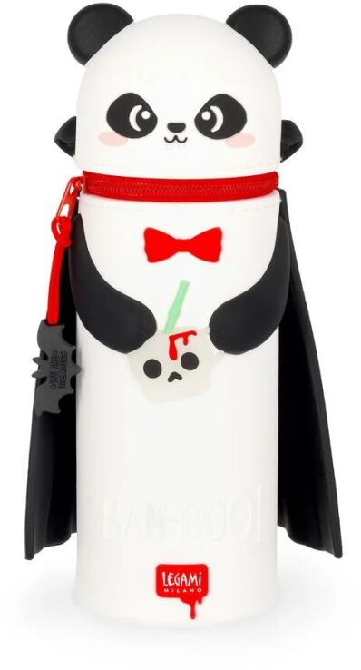Legami Halloween Κασετίνα-Μολυβοθήκη-Kawaii 2 In Soft Silicone-Panda Bam-Boo (KA0029) (0)