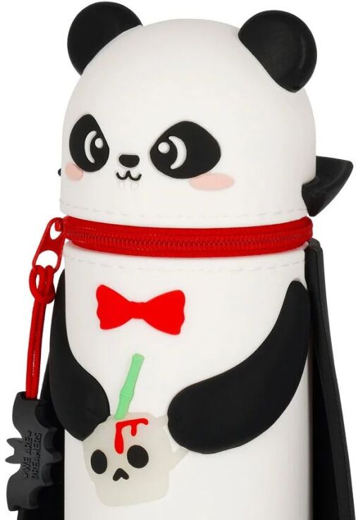 Legami Halloween Κασετίνα-Μολυβοθήκη-Kawaii 2 In Soft Silicone-Panda Bam-Boo (KA0029) (2)