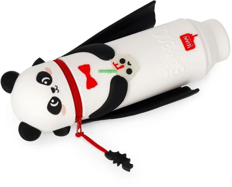 Legami Halloween Κασετίνα-Μολυβοθήκη-Kawaii 2 In Soft Silicone-Panda Bam-Boo (KA0029) (3)