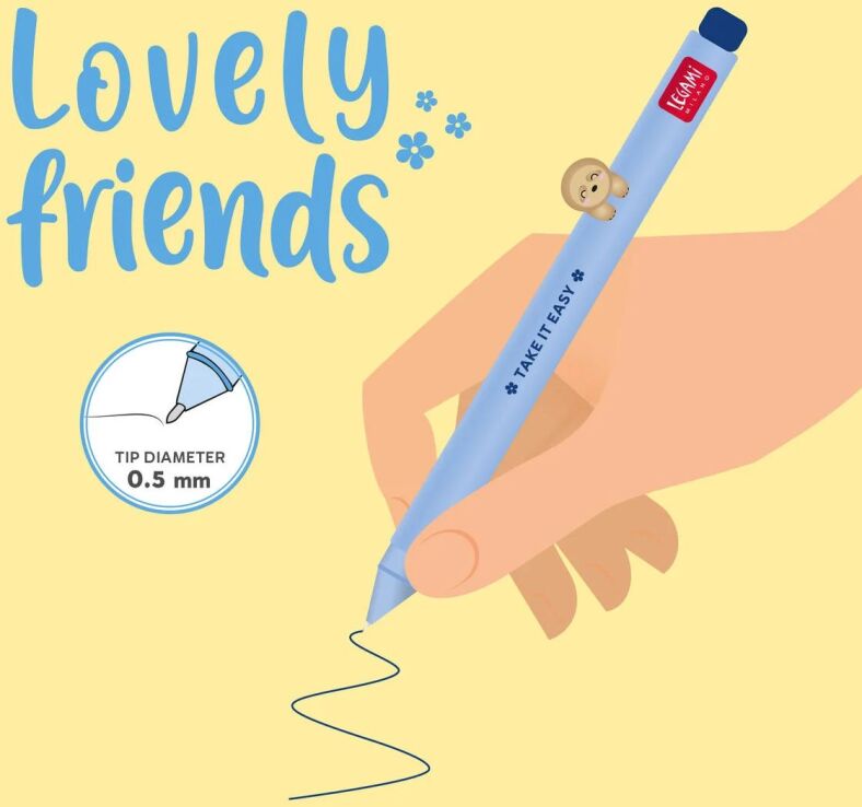 Legami Gel Pen-Lovely Friends-Sloth (CPP0005) (2)