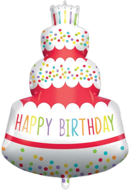 Μπαλόνι Foil Happy Birthday Cake 96cm (92446) (0)