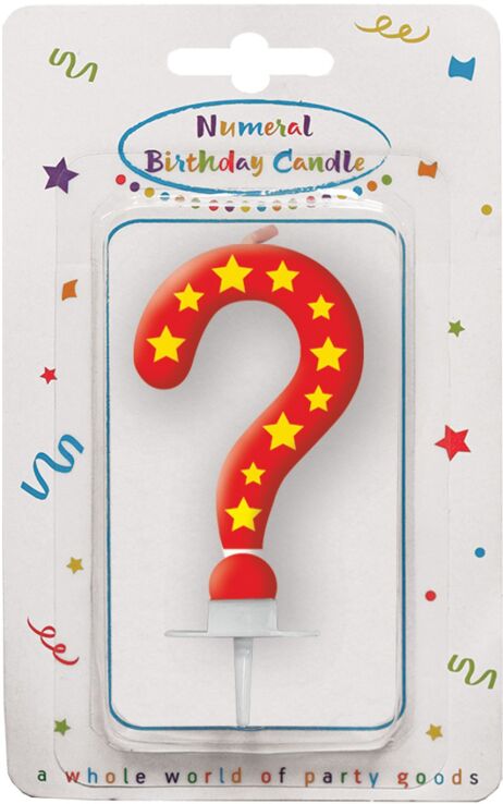 Κεριά Γενεθλίων Με Αστέρια Ερωτηματικό (92629) (0)