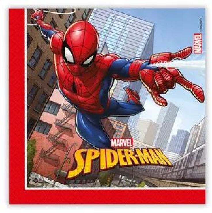 Χαρτοπετσέτες 33X33 Spiderman Crime Fighter 20cm 8Τμχ (093865) (0)