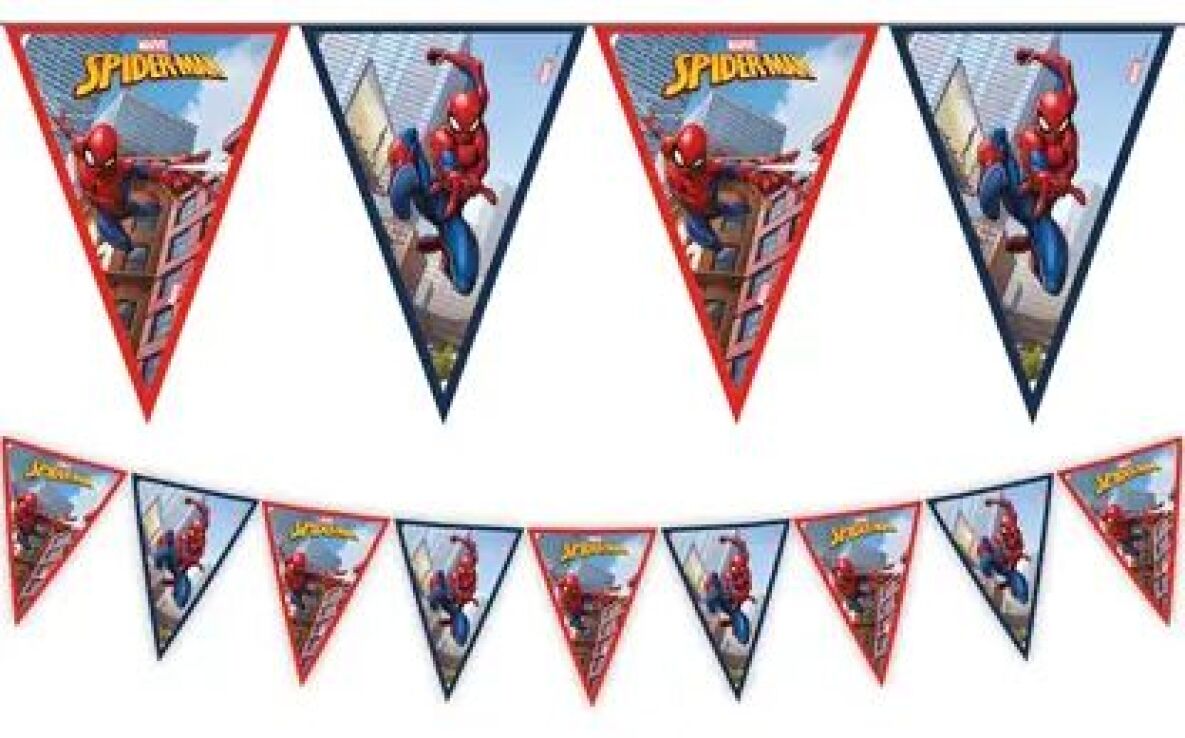 Τρίγωνες Γιρλάντες Spiderman Crime Fighter 1Τμχ (093867) (0)