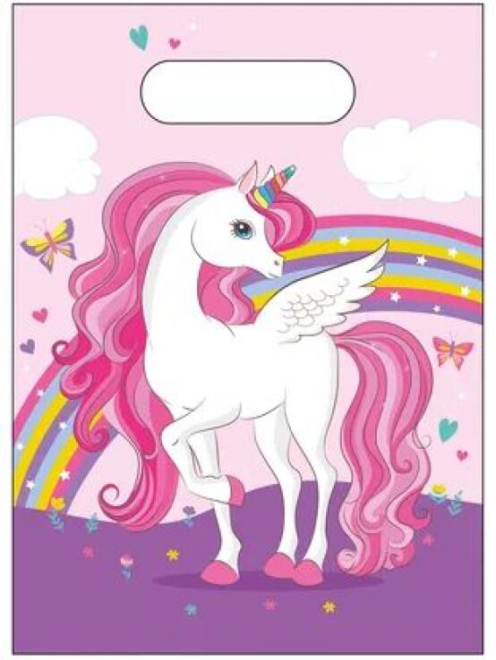 Τσάντες Δώρων Unicorn Rainbow Colors 6τμχ (93886) (0)