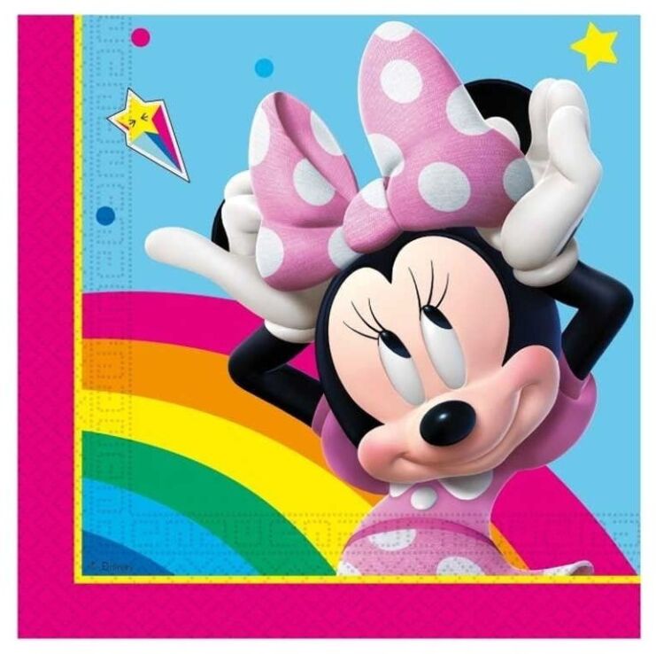 Χαρτοπετσέτες 33x33 Minnie Rainbow Makes Me Smile 20Τμχ (97241) (0)
